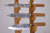 Набор кухонных ножей с подставкой "Samurai" сталь 95х18. Рукоять дерево Дуб.